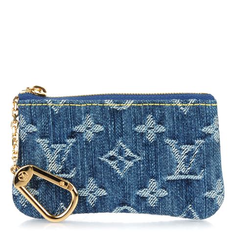 louis vuitton denim key pouch|louis vuitton key pouch monogram.